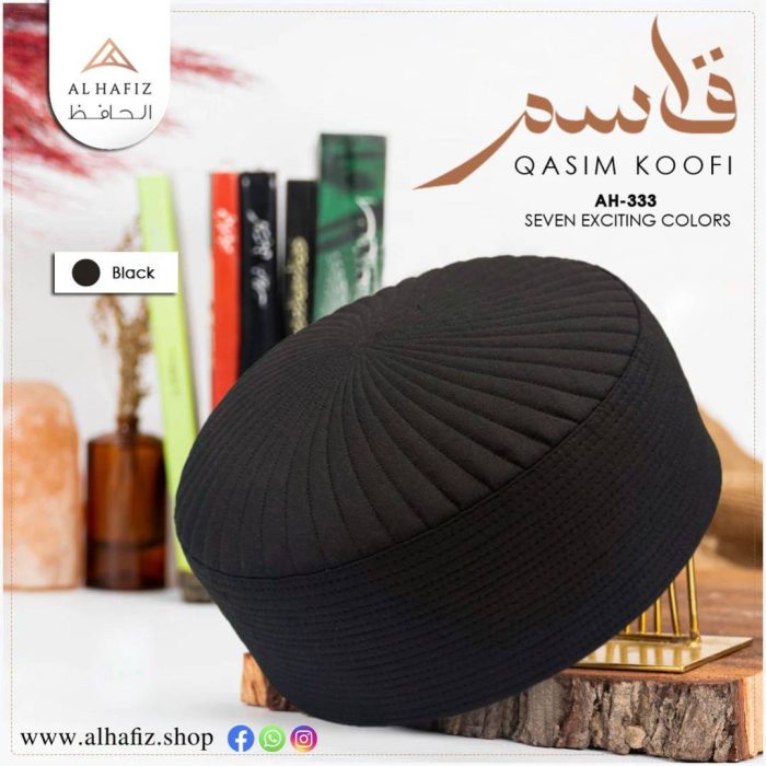 Qasim Hard Koofi Cap – Premium Structured Islamic Prayer Cap for Men - Image 8