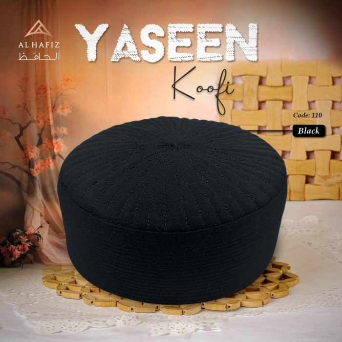 Yaseen Hard Koofi Cap – Classic Islamic Prayer Cap for Men - Image 2